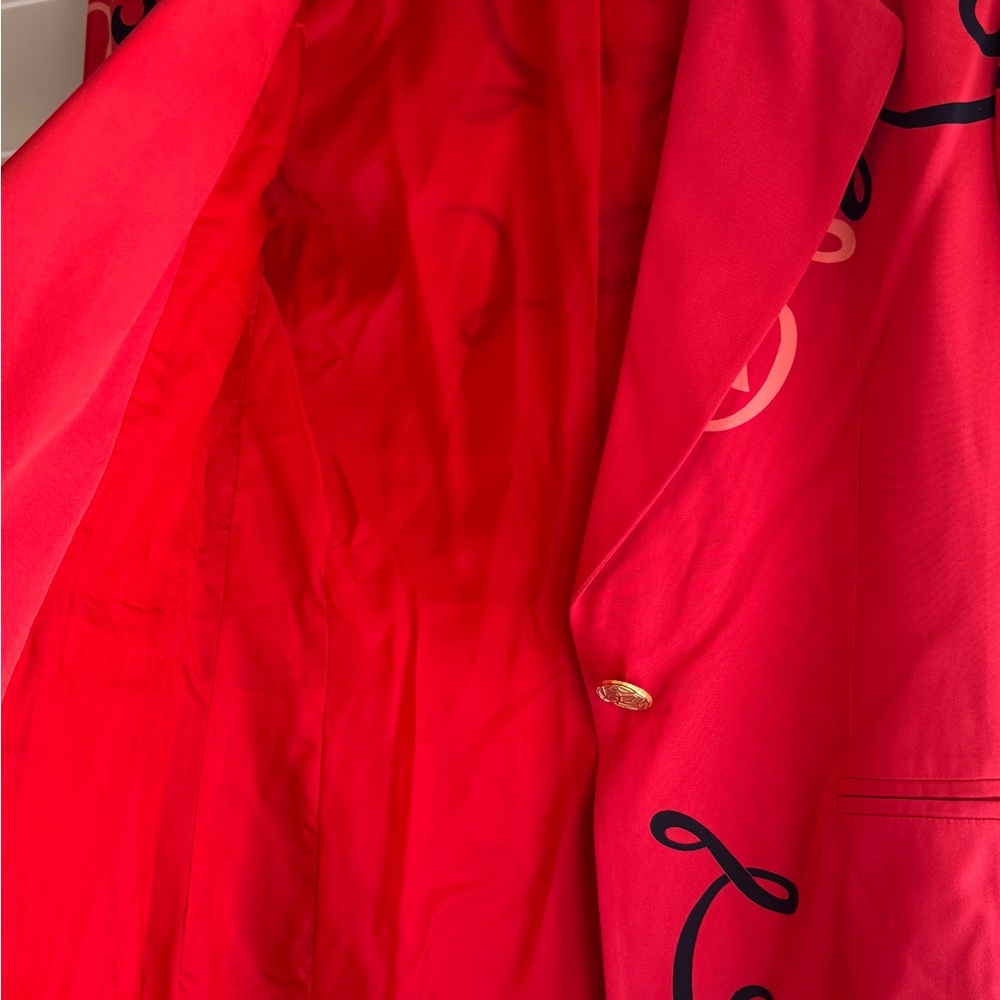 Vintage Escada Margaretha Ley Silk Blazer Red - Picture 8 of 8